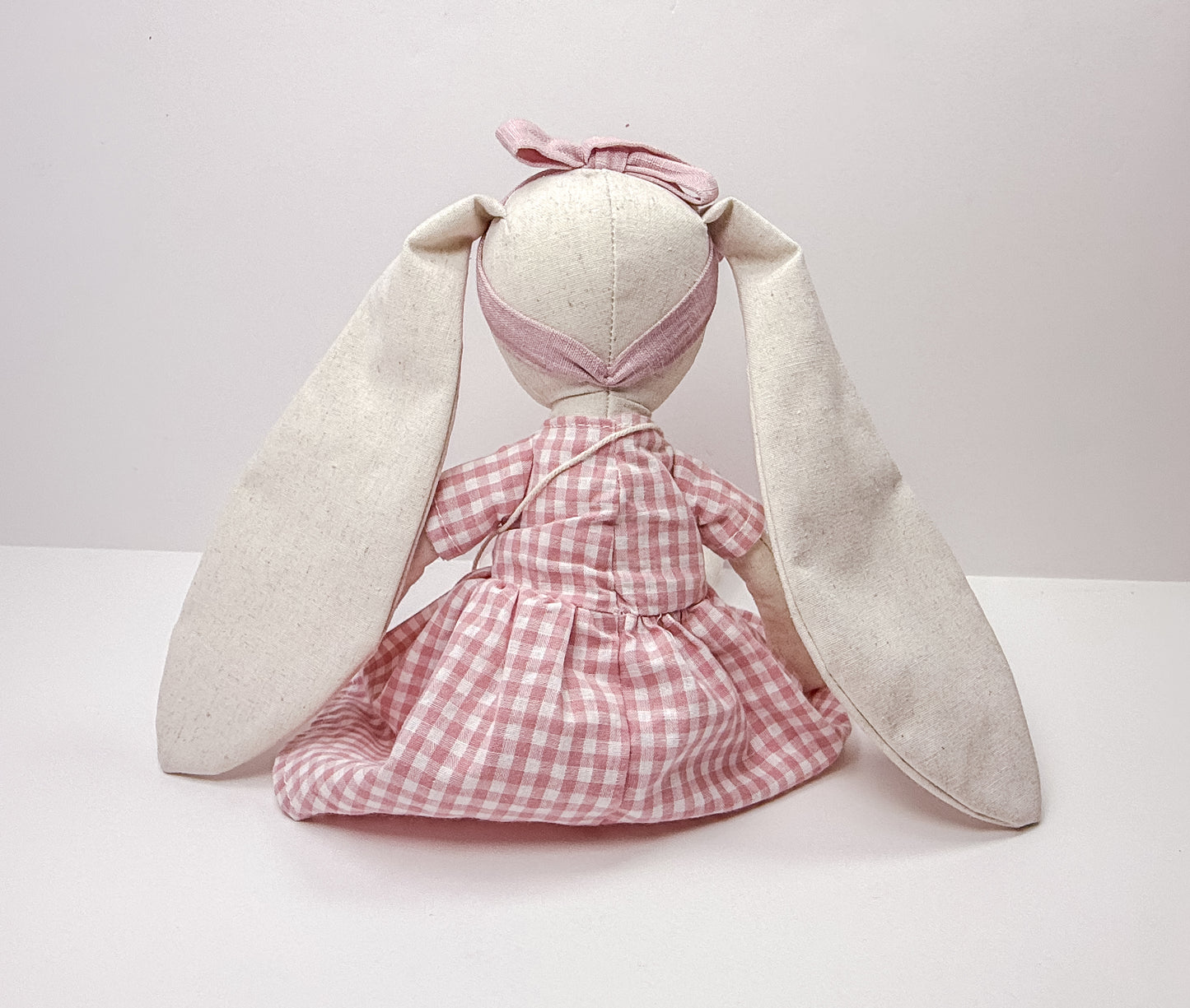 Cotton Linen Stuffed Bunnies – 15" Plush Toy for Easter or Baby Gifts