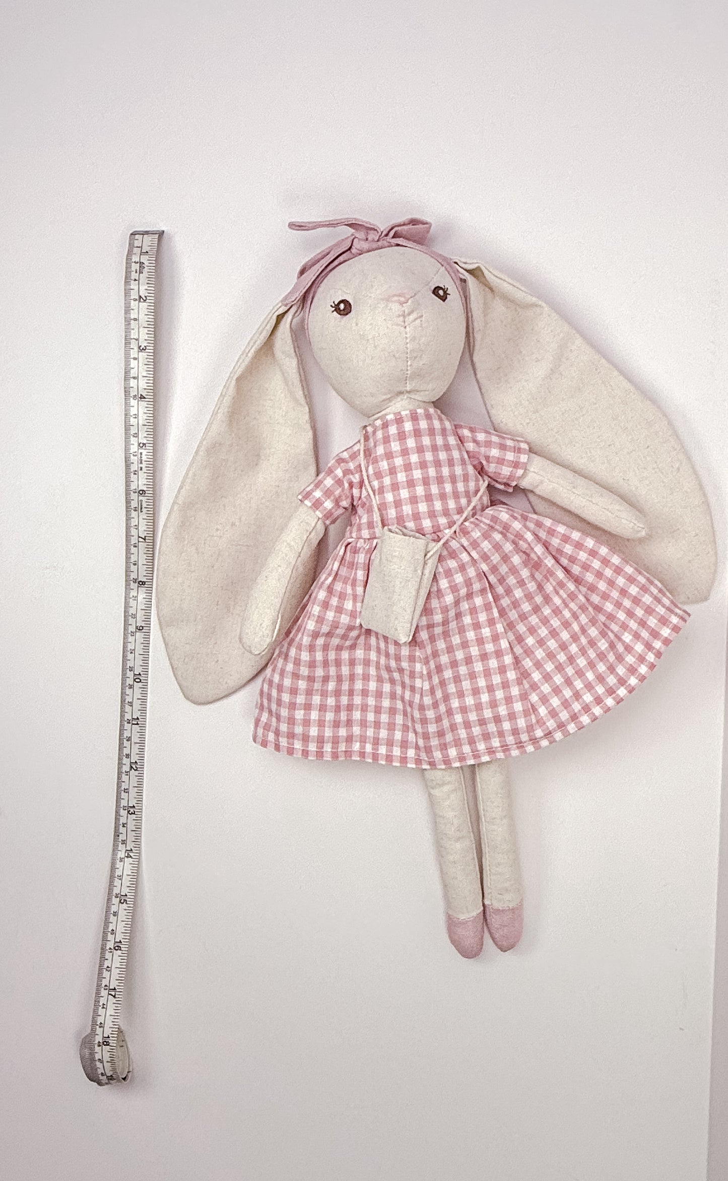 Cotton Linen Stuffed Bunnies – 15" Plush Toy for Easter or Baby Gifts