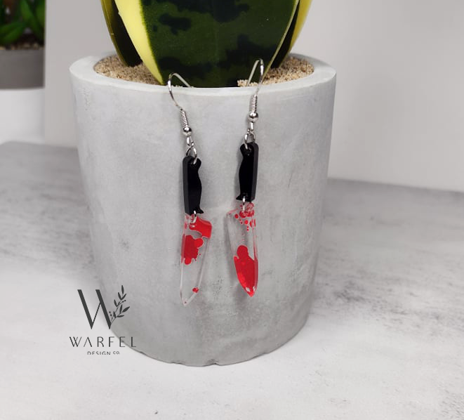 Bloody Knife Earrings