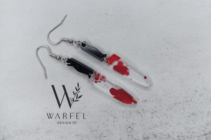Bloody Knife Earrings
