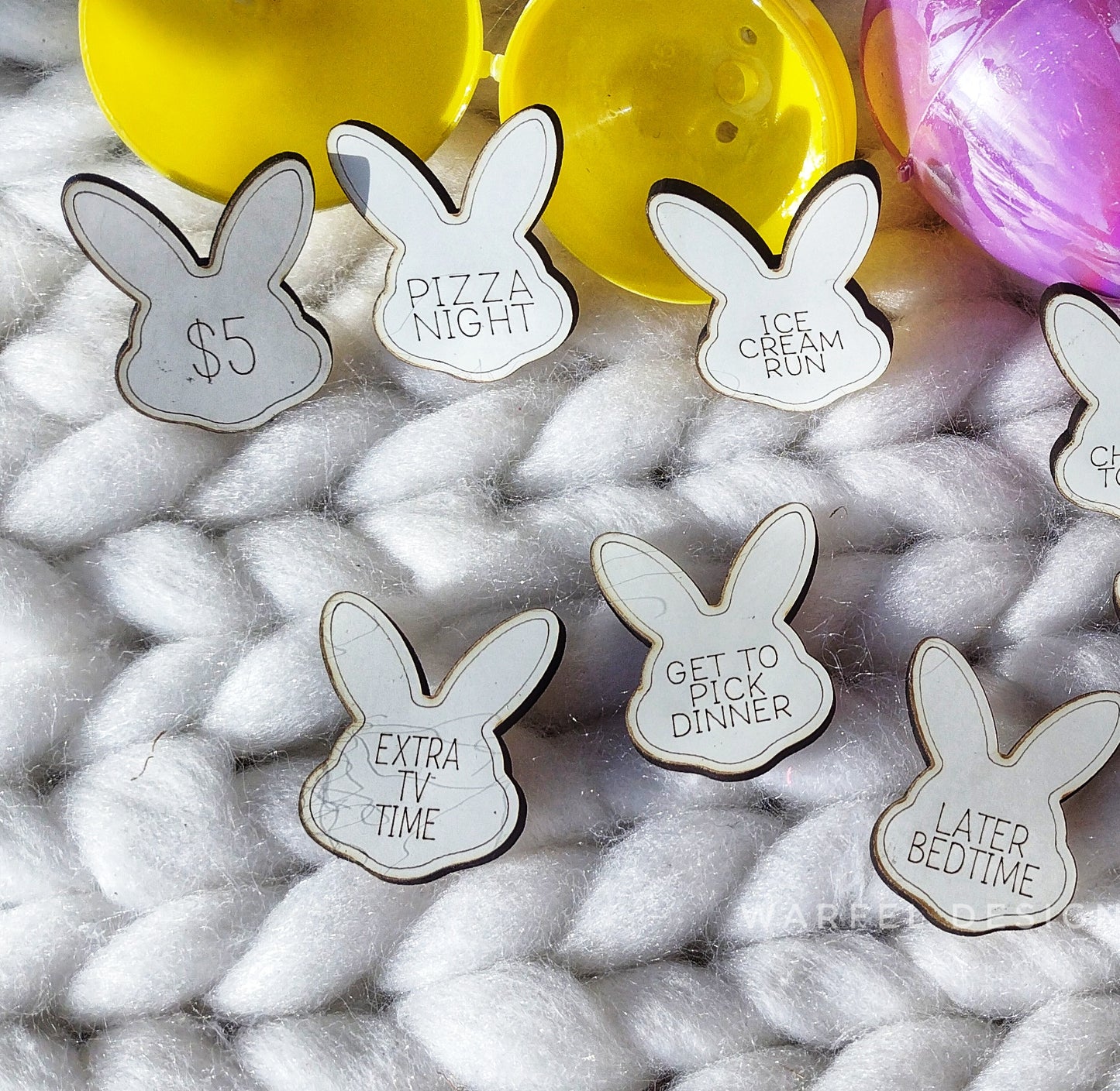 Easter Egg Tokens – Fun Bunny Reward Coupons for Kids