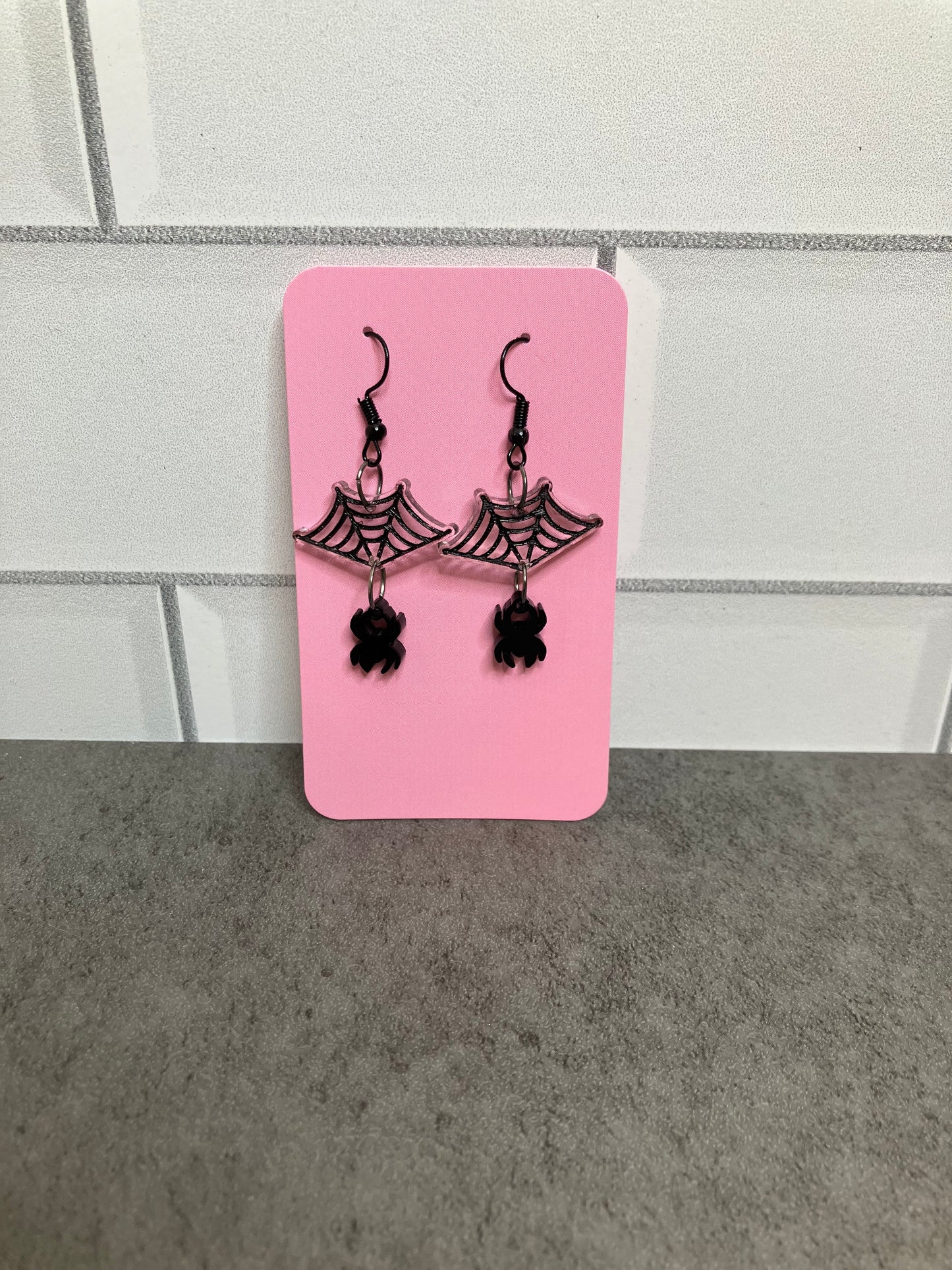 Bat with Moon Earrings – Studs or Dangles