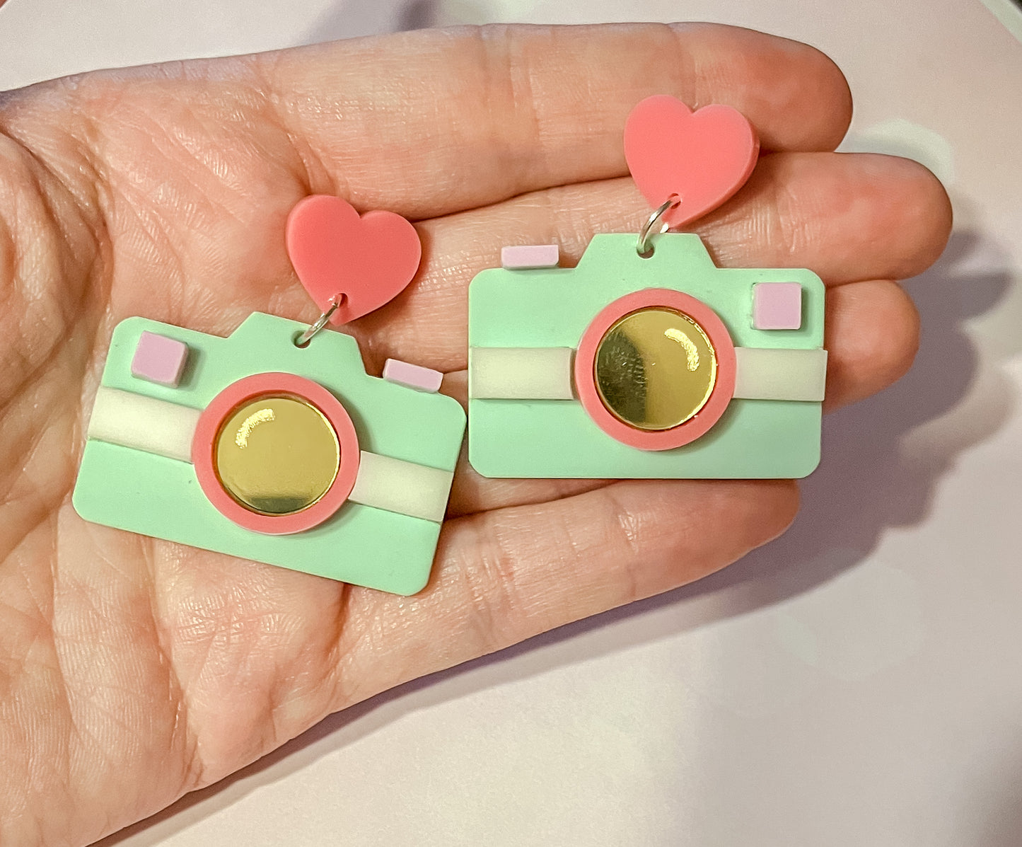 Oh Snap! Camera Earrings – Fun Acrylic Statement Jewelry