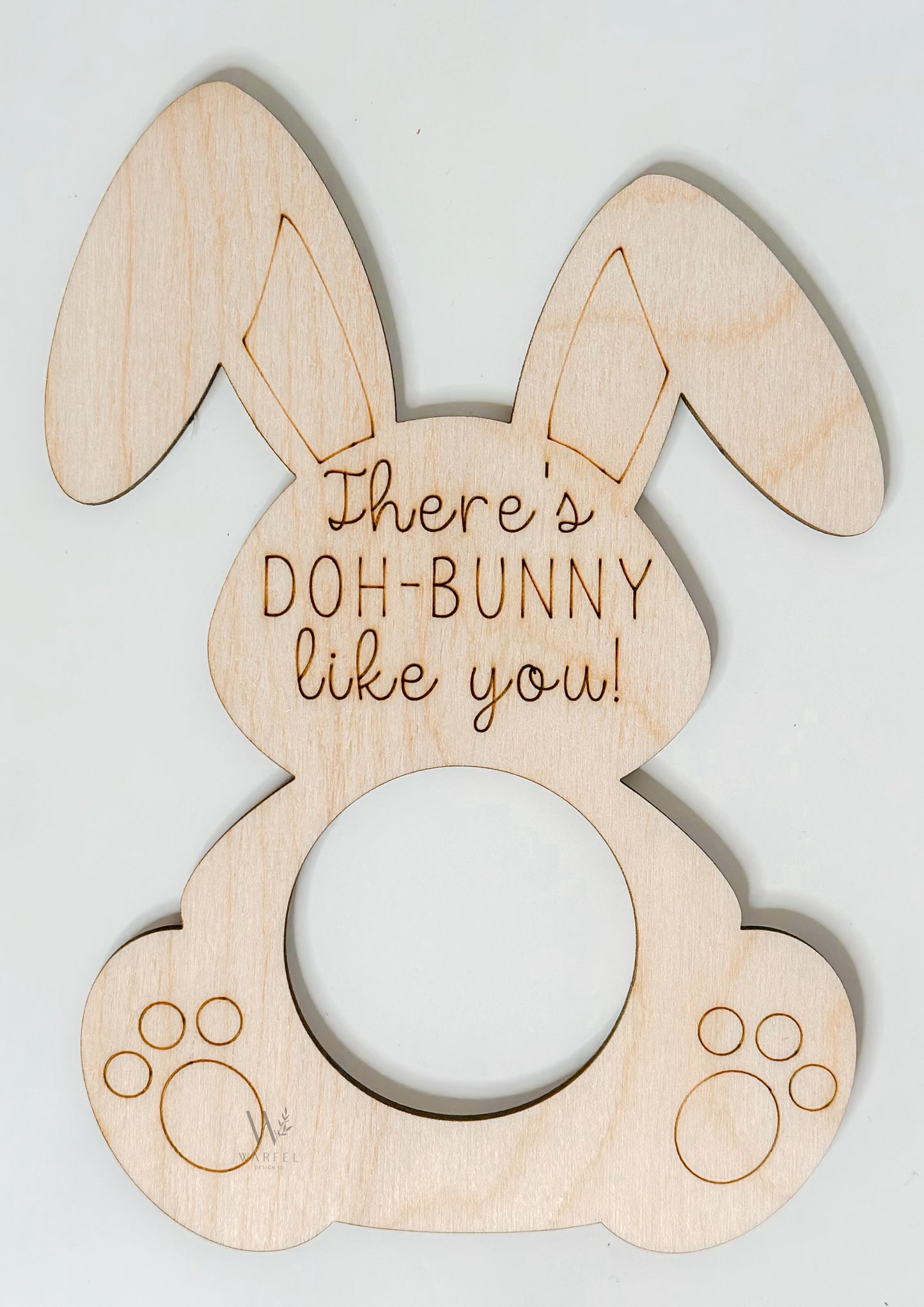 Bunny Doh Holder Cut Out – 1oz Play-Doh Can Slot