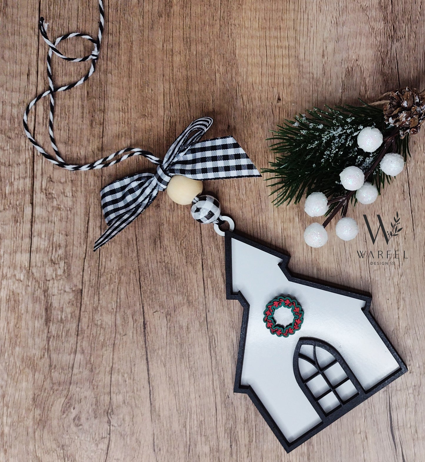 Church with Wreath Ornament