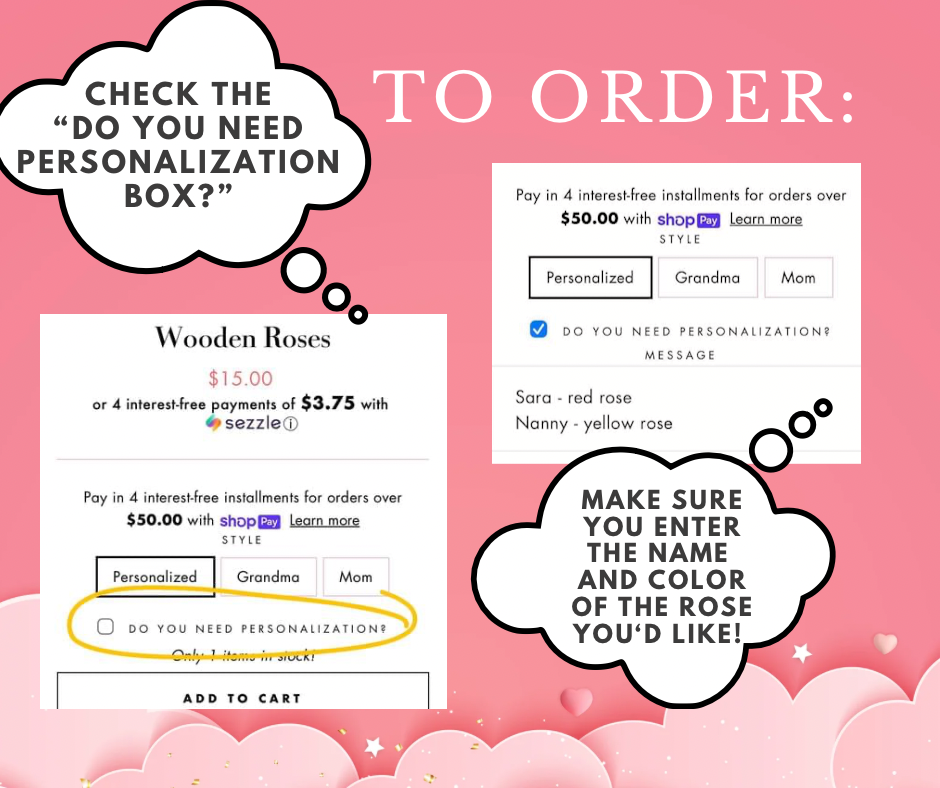 Wooden Roses – Personalized Layered Flower Decor