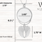 Double-Sided Angel Photo Charm – Memorial Pendant or Ornament
