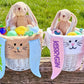 Bunny Easter Basket – Custom Easter Bunny Basket with Name on Ears
