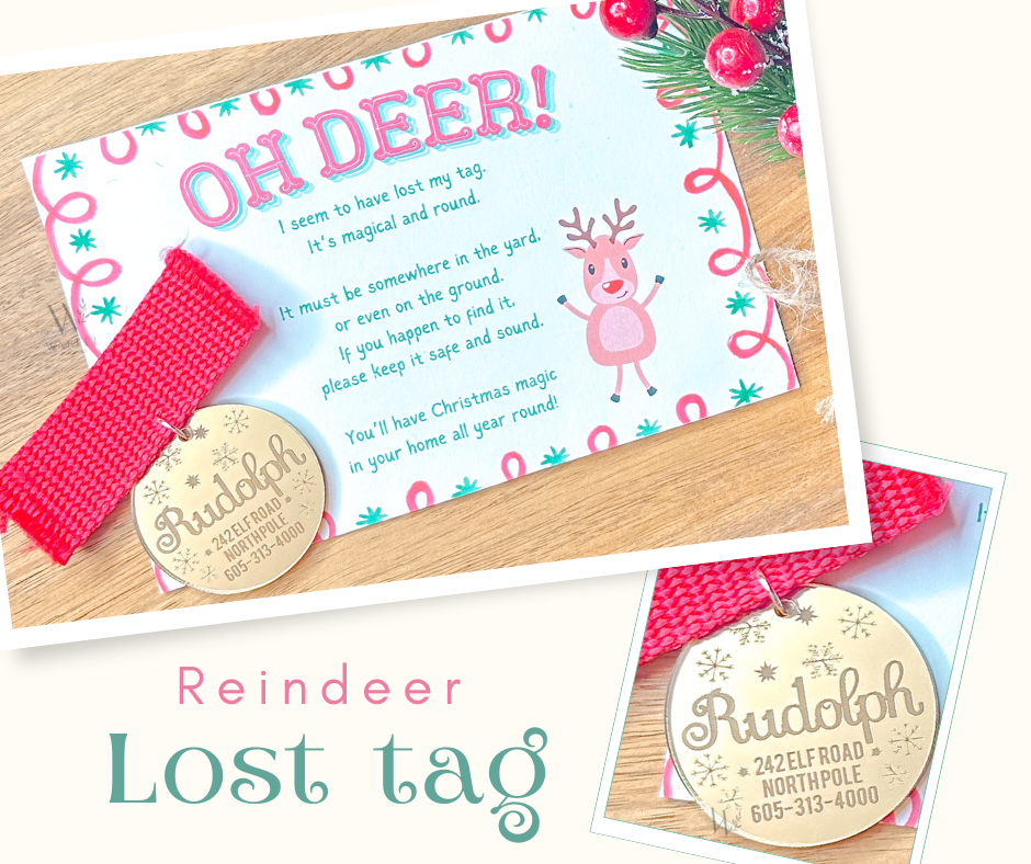 Rudolph’s lost tag with letter
