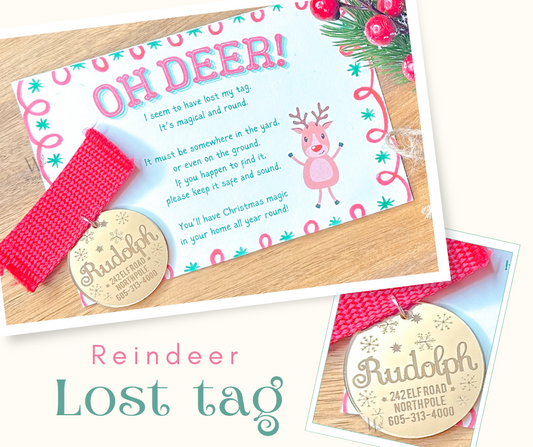 Rudolph’s lost tag with letter
