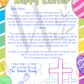 Editable Christian Easter Bunny Letter - Digital Download