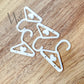 White Acrylic Earring Hangers – Mini Earring Display for Studs & Dangles