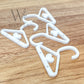 White Acrylic Earring Hangers – Mini Earring Display for Studs & Dangles