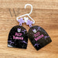 RIP Haters Earrings – Acrylic Tombstone Design with Hand-Painted Accents