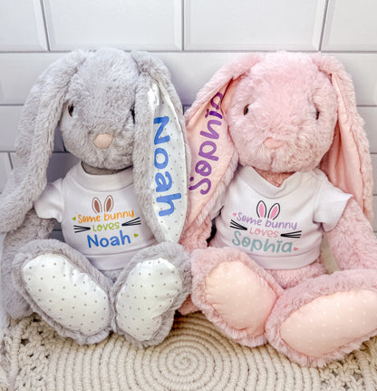 Personalized Bunnies with T-shirt