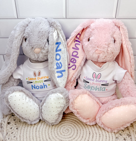 Personalized Bunnies with T-shirt
