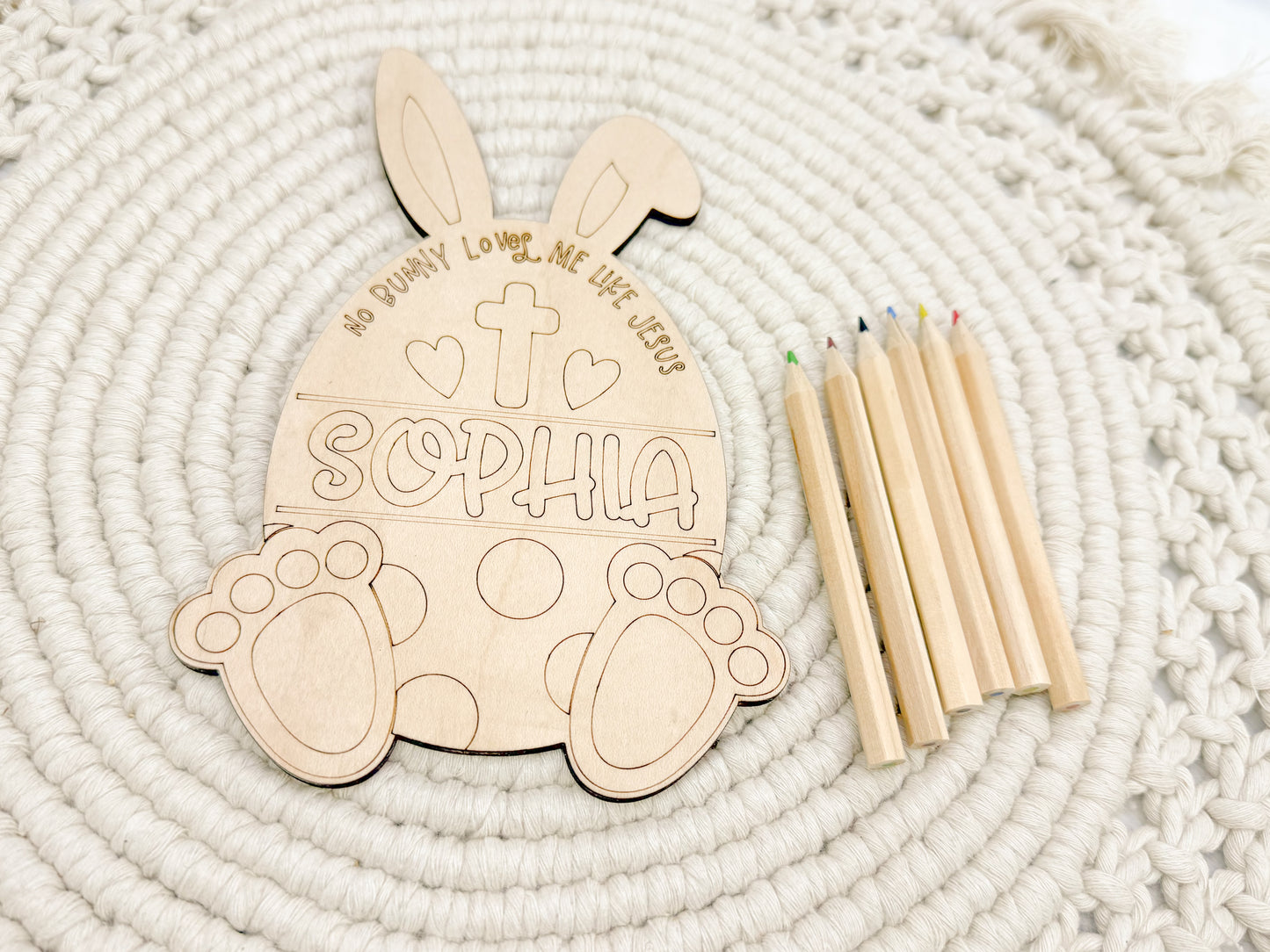 No Bunny Love you like Jesus DIY Egg Kit