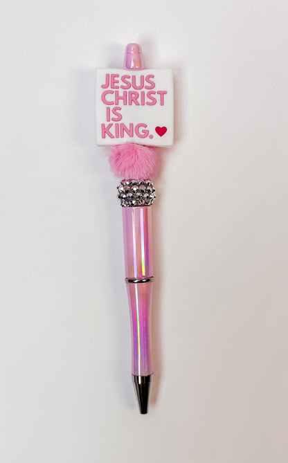 Jesus Christ is Lord Beaded Pen