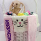 Bunny Easter Basket – Custom Easter Bunny Basket with Name on Ears