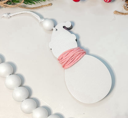 Snowman Height Tracker Ornament