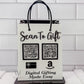 QR Code Sign For Business, Shopping Bag Style