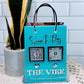 QR Code Sign For Business, Shopping Bag Style