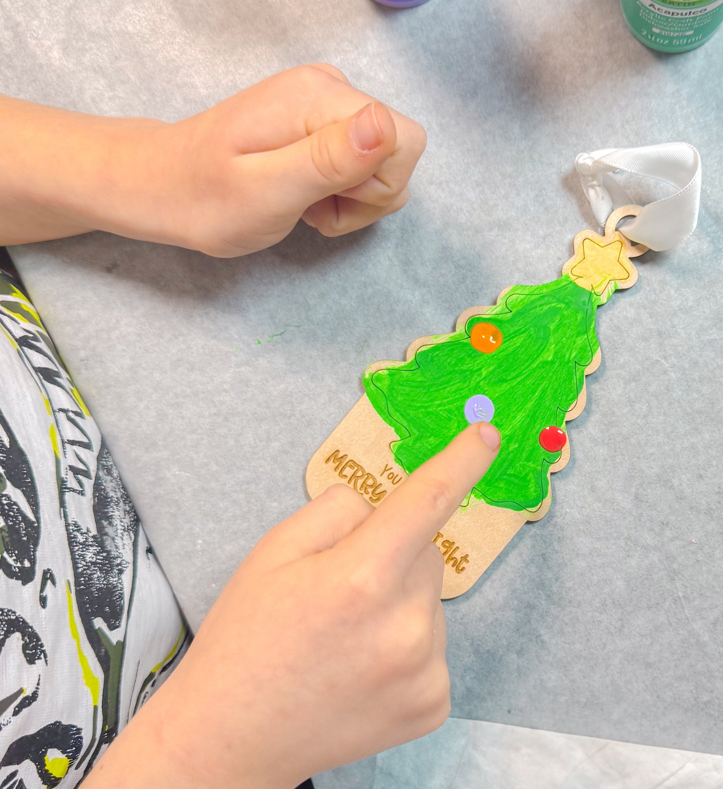 Fingerprint Christmas Ornament Kit