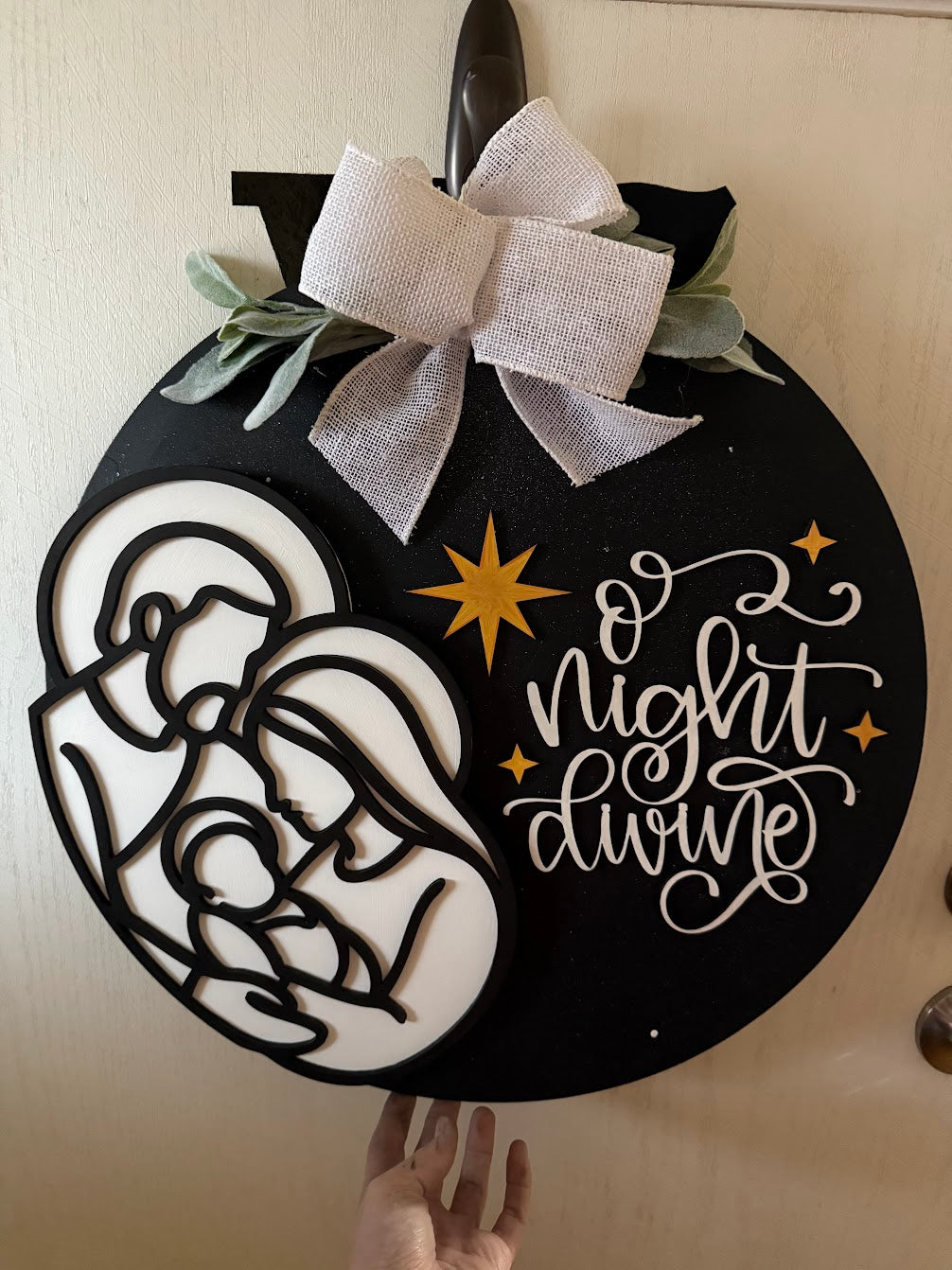 O' Night Divine Door Hanger