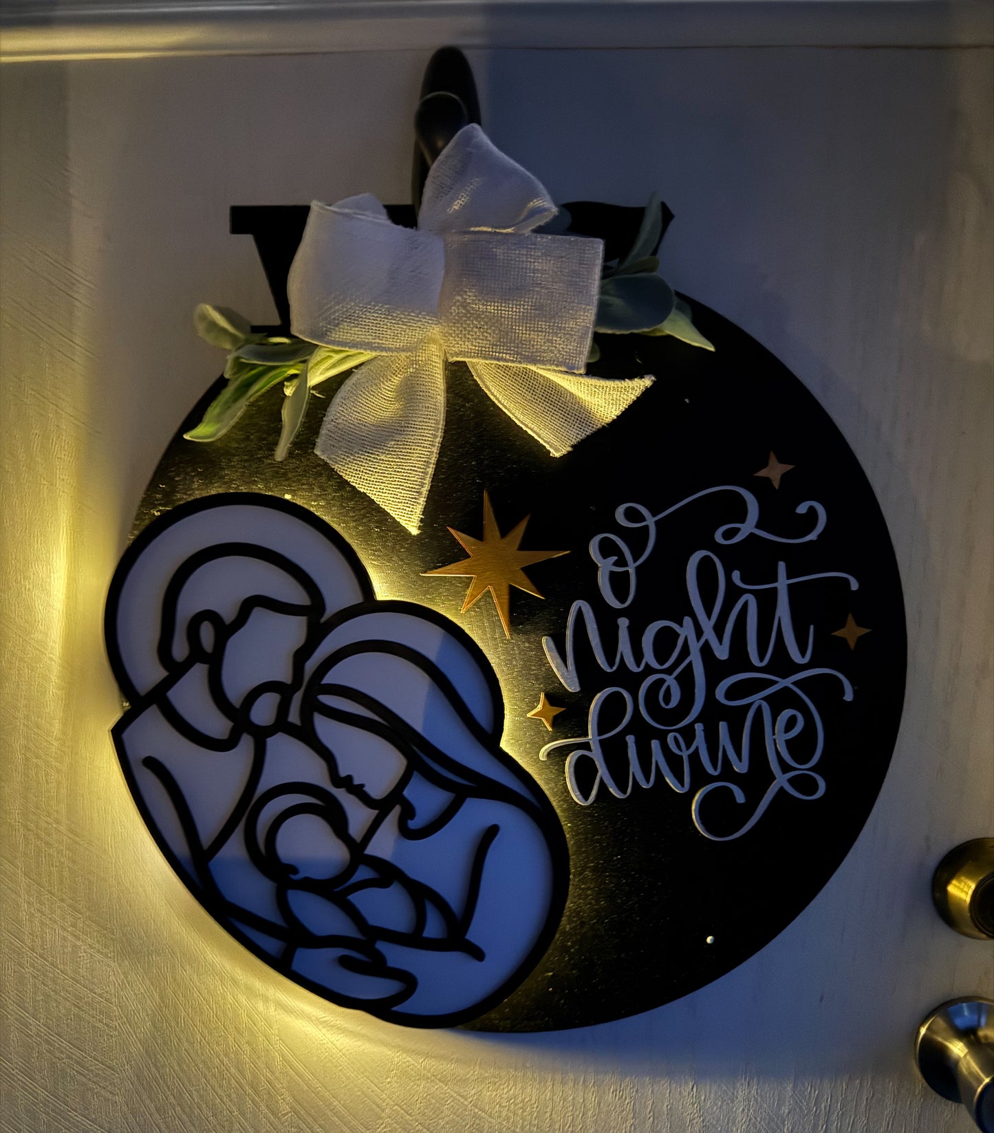 O' Night Divine Door Hanger