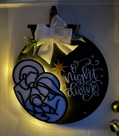 O' Night Divine Door Hanger