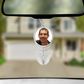 Double-Sided Angel Photo Charm – Memorial Pendant or Ornament