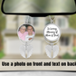Double-Sided Angel Photo Charm – Memorial Pendant or Ornament
