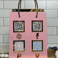 Shopping bag QR Code sign, Scan to pay acrylic sign, Social Media Sign, Custom business sign, Payment sign for craft shows vendor events