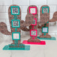 Leopard Print Cactus QR Code Sign: Custom Acrylic Small Business Display