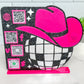 Cowgirl Disco Ball QR Code Sign: Custom Western Business Decor