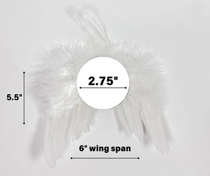 Angel Wings Feather Photo Ornament