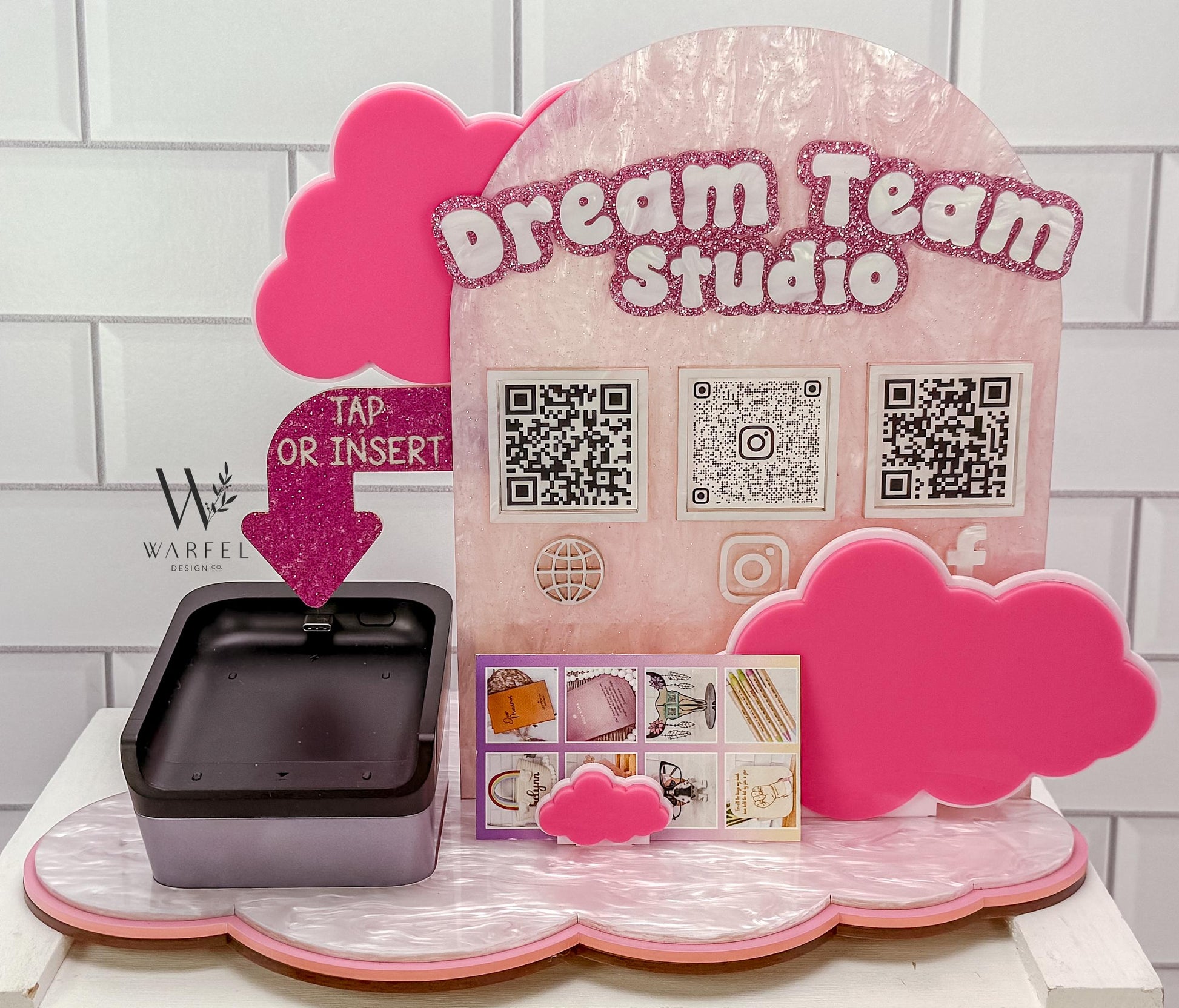 Custom Scan to Pay QR Code Sign, Venmo, Cash App, PayPal Acrylic Sign, Small Business Display, Vendor Table Payment Sign, shopping bag