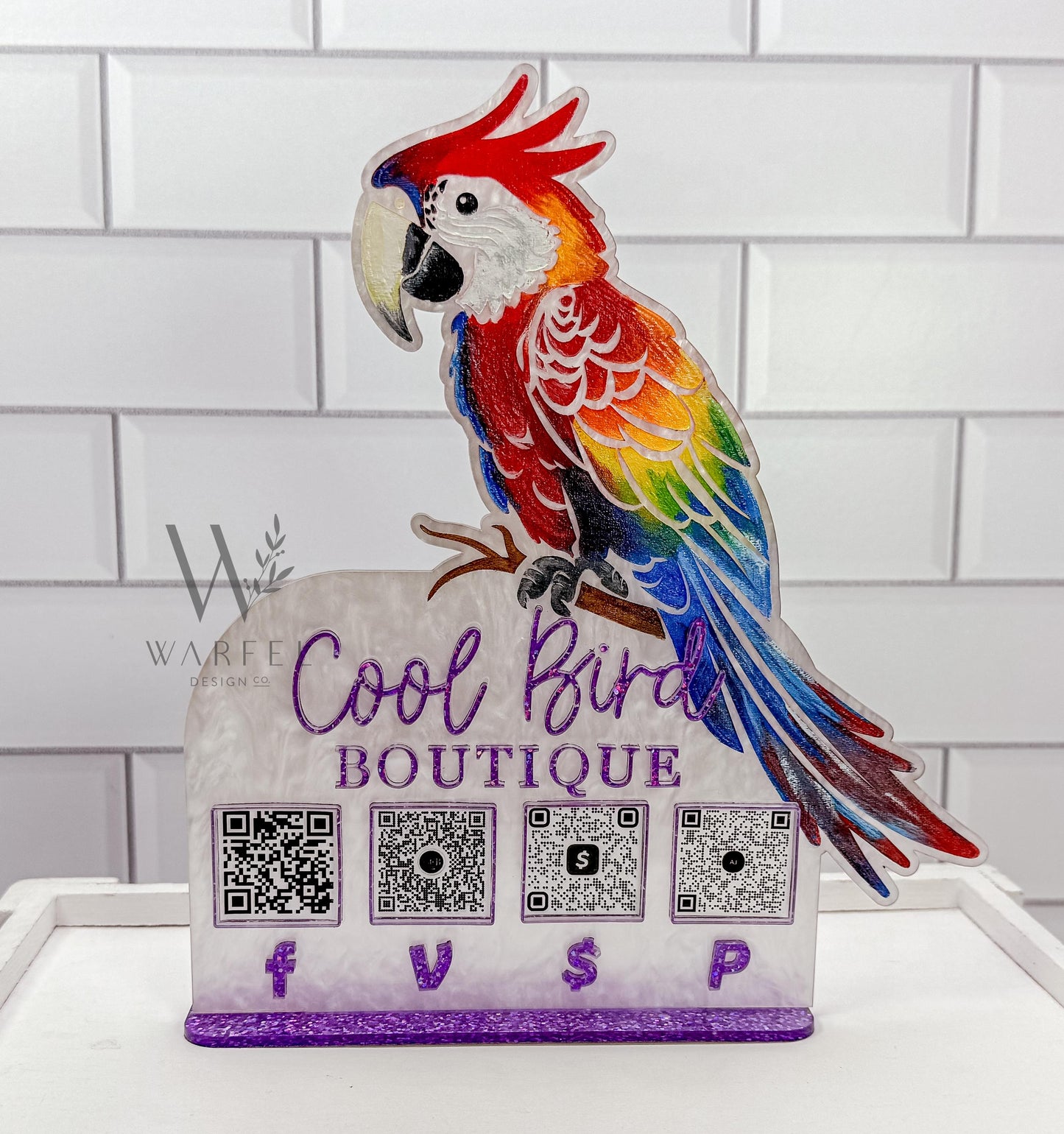 Custom Scan to Pay QR Code Sign Venmo CashApp PayPal Small Business Vendor Table Payment Sign Bartender tip jar laser cut Wedding sign decor
