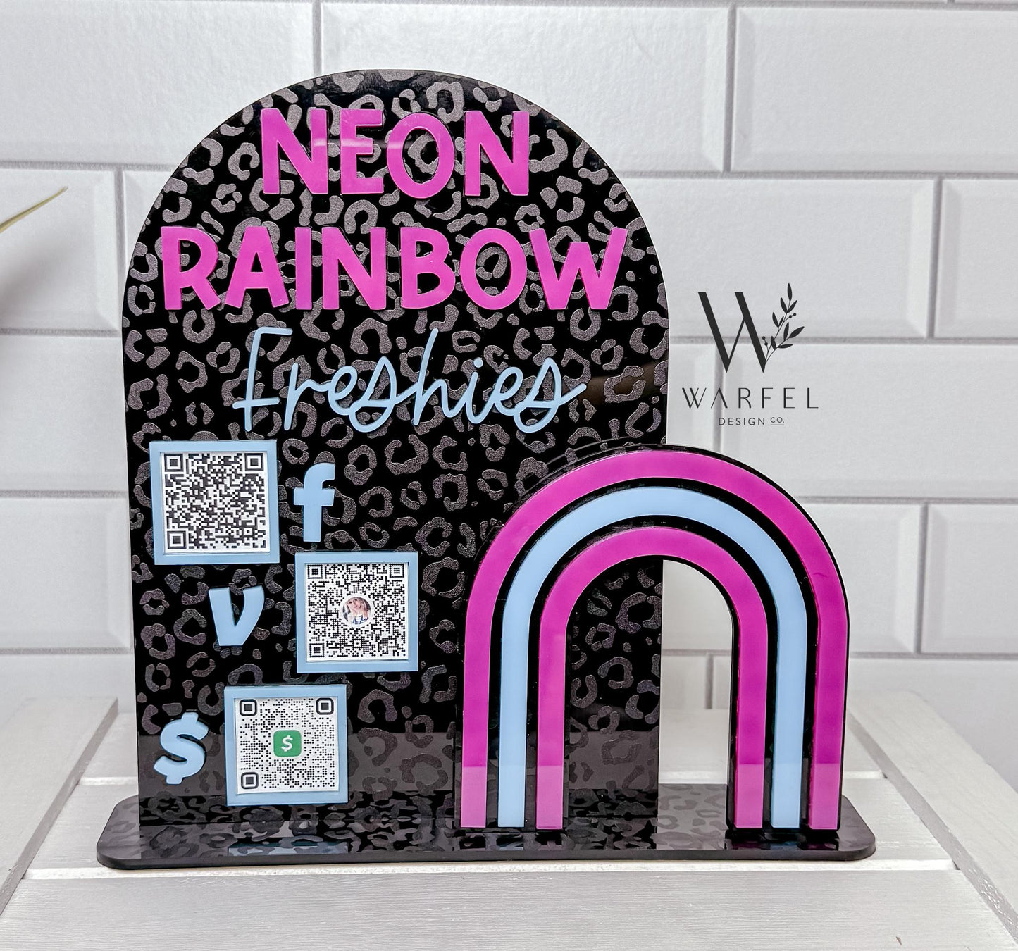 Custom Scan to Pay QR Code Sign, Venmo, Cash App, PayPal Acrylic Sign, Small Business Display, Vendor Table Payment Sign, shopping bag