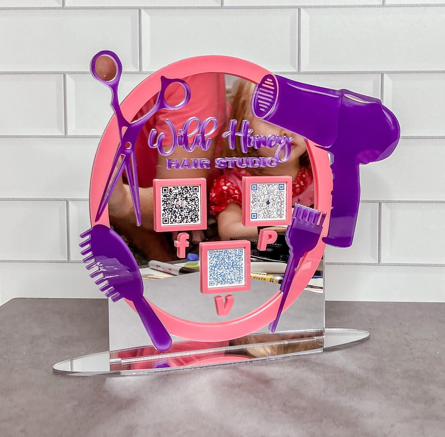 Custom Scan to Pay QR Code Sign, Venmo, Cash App, PayPal Acrylic Sign, Small Business Display, Vendor Table Payment Sign, shopping bag