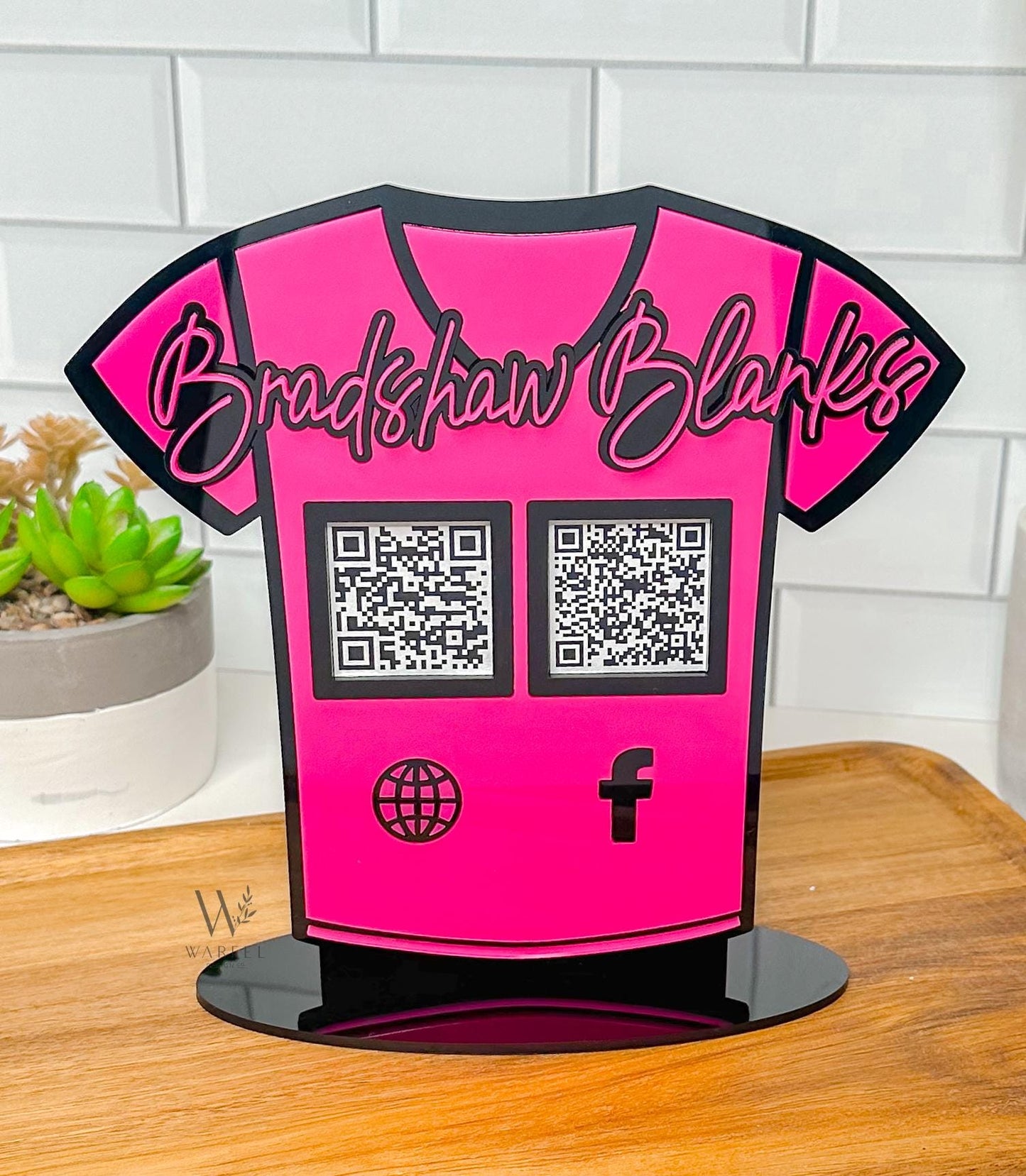 Custom Scan to Pay QR Code Sign, Venmo, Cash App, PayPal Acrylic Sign, Small Business Display, Vendor Table Payment Sign, shopping bag