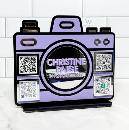 Custom Scan to Pay QR Code Sign, Venmo, Cash App, PayPal Acrylic Sign, Small Business Display, Vendor Table Payment Sign, shopping bag