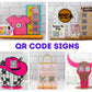 Custom Scan to Pay QR Code Sign, Venmo, Cash App, PayPal Acrylic Sign, Small Business Display, Vendor Table Payment Sign, shopping bag