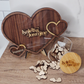 Heart Guest Book – Wooden Wedding Guest Book Alternative with Easel