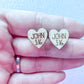 John 3:16 Wooden Stud Earrings – Christian Bible Verse Jewelry