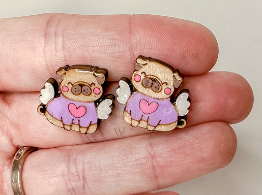 Pug earrings