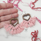Heart Macramé Earrings – Walnut Wood & Hypoallergenic Silver-Plated Hooks