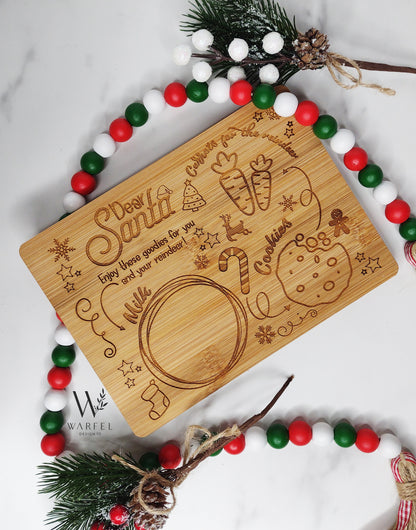 Engraved Santa Tray