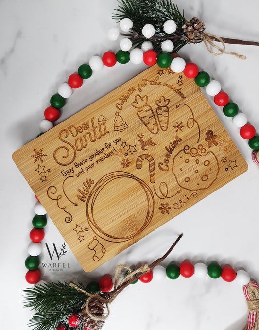 Engraved Santa Tray